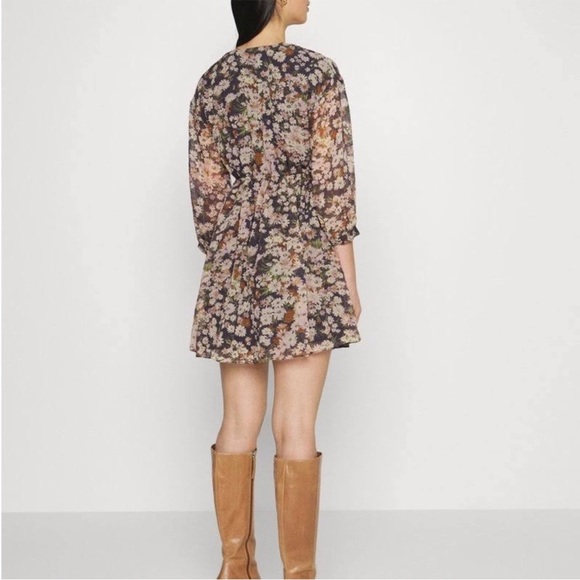 Madewell Long Sleeve Tiered Mini in Floral Print NWT - Picture 8 of 8